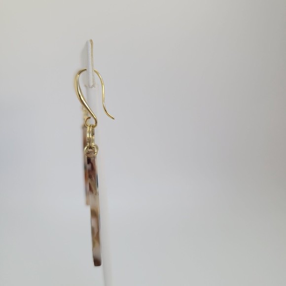 Handmade 24K Gold Plated Earrings with Acrylic by Zoey Rae Creations NEW Dangle - Picture 7 of 10